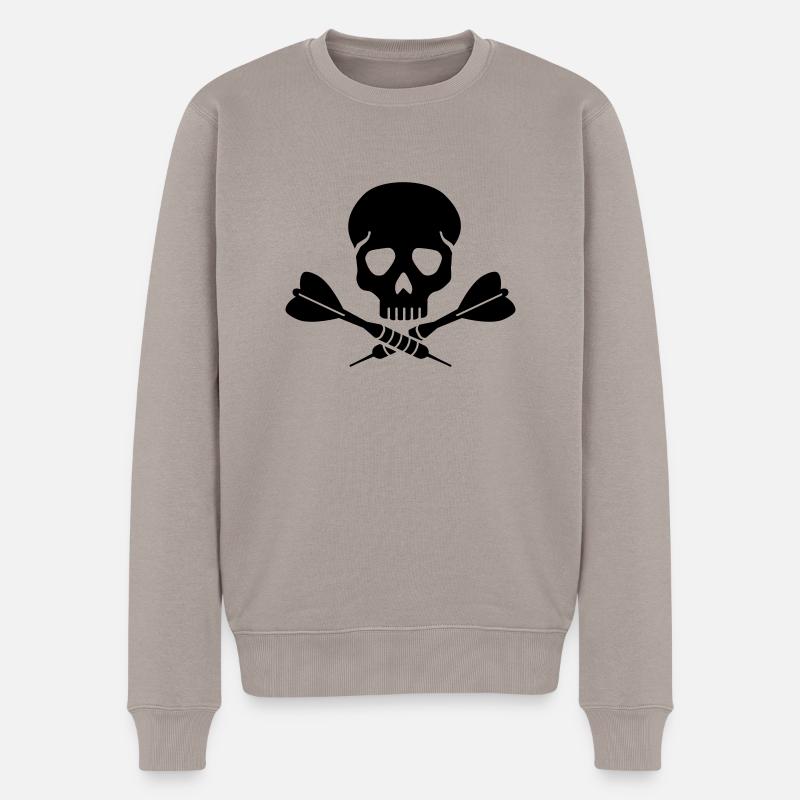 Jeu de fléchettes - Pull Premium bio Homme - taupe