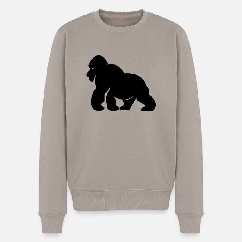 gorilla_01 - Pull Premium bio Homme - taupe