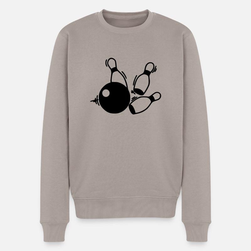 kegel team - Männer Premium Bio Pullover - Taupe
