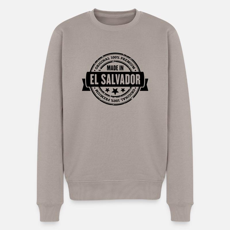 Made in El Salvador - Männer Premium Bio Pullover - Taupe