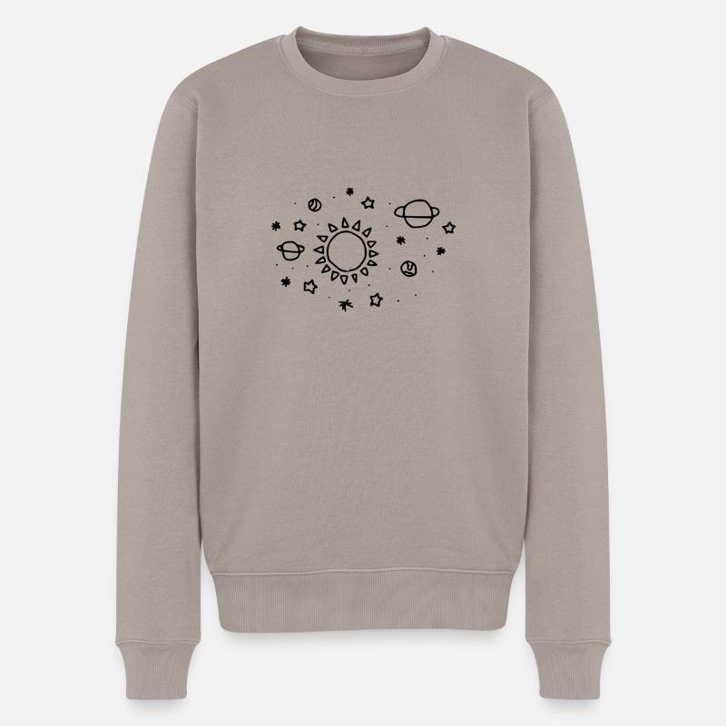 thème de l'espace - Pull Premium bio Homme - taupe