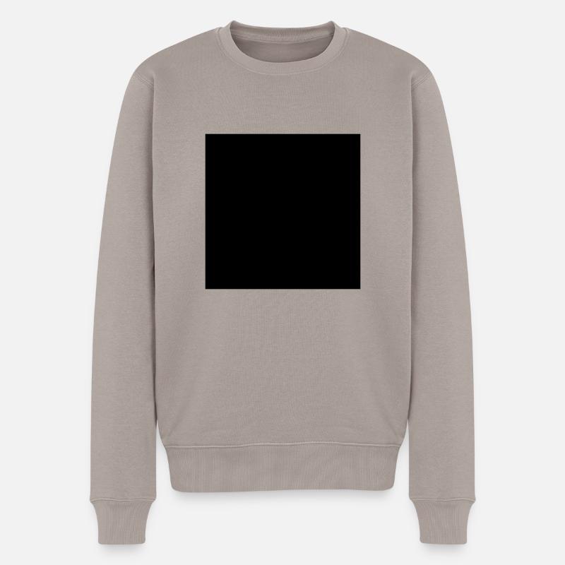 quadrat hintergrund - Männer Premium Bio Pullover - Taupe