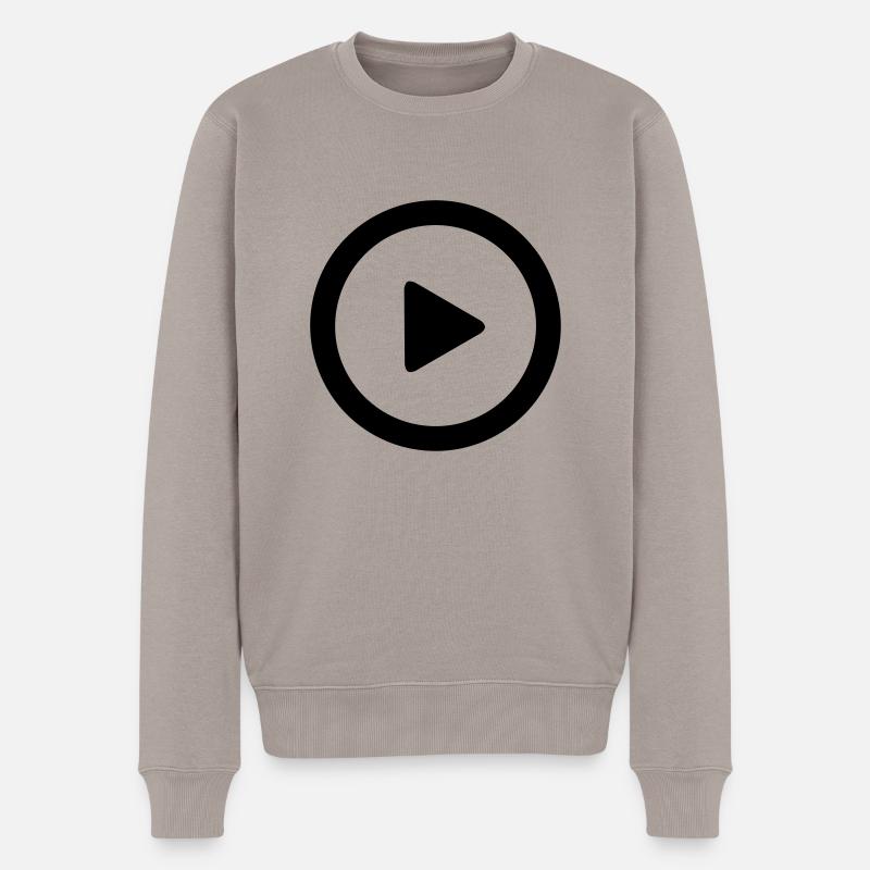 Play Musique Jeux - Pull Premium bio Homme - taupe