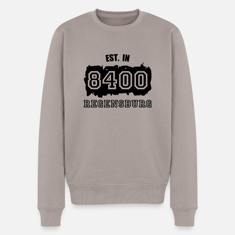 Established 8400 Regensburg - Männer Premium Bio Pullover - Taupe