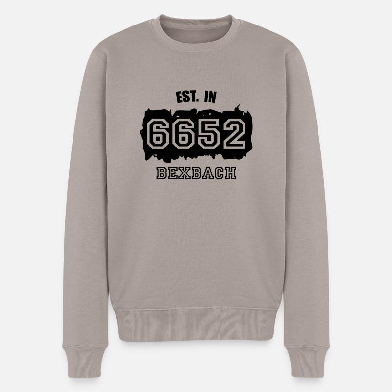 Established 6652 Bexbach - Männer Premium Bio Pullover - Taupe