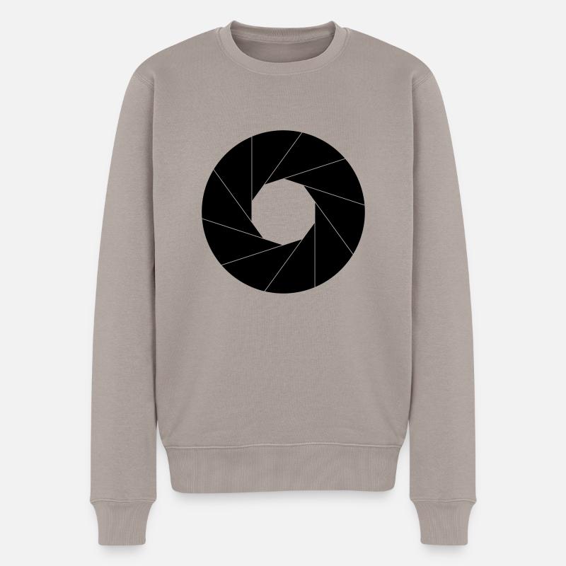 shutter - Männer Premium Bio Pullover - Taupe