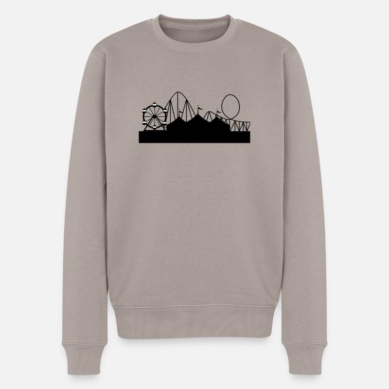 Kirmes - Männer Premium Bio Pullover - Taupe