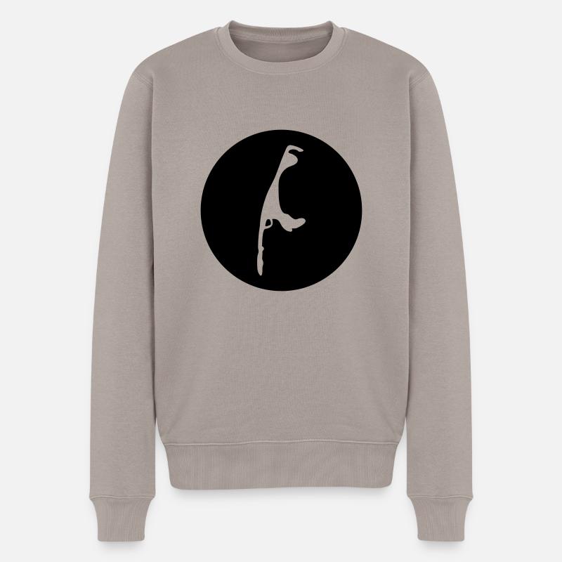 Sylt - Männer Premium Bio Pullover - Taupe