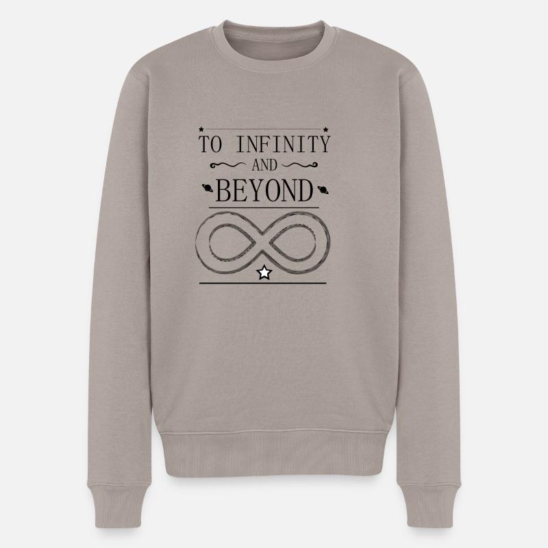 to infinity and beyond - Männer Premium Bio Pullover - Taupe