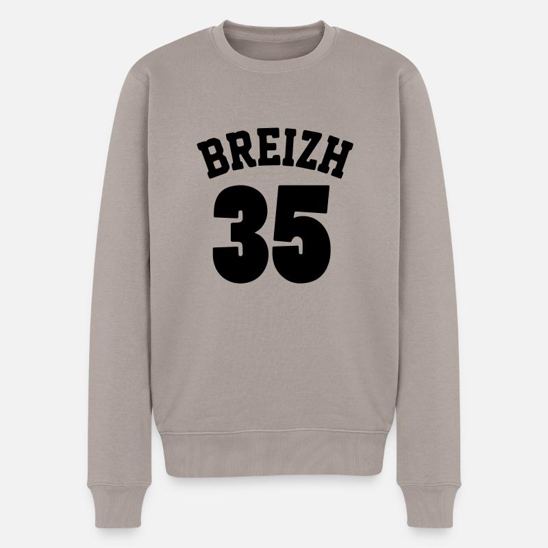 Breizh 35 - Männer Premium Bio Pullover - Taupe