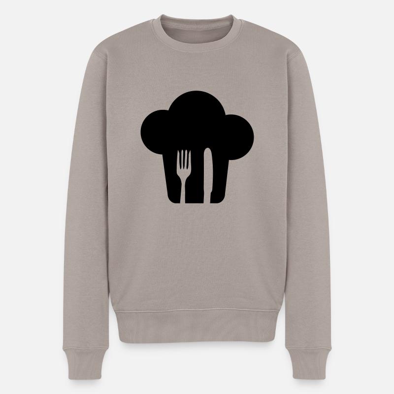 Cook - Männer Premium Bio Pullover - Taupe