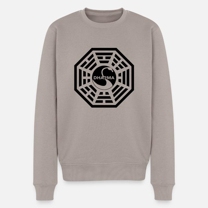 Dharma Original - Männer Premium Bio Pullover - Taupe