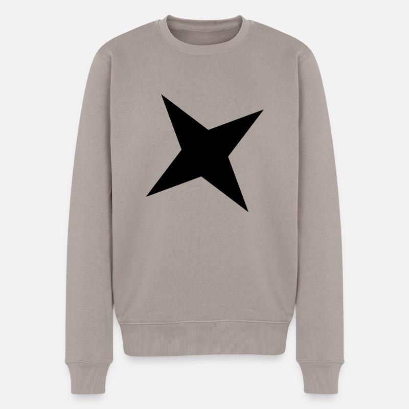stern - Männer Premium Bio Pullover - Taupe