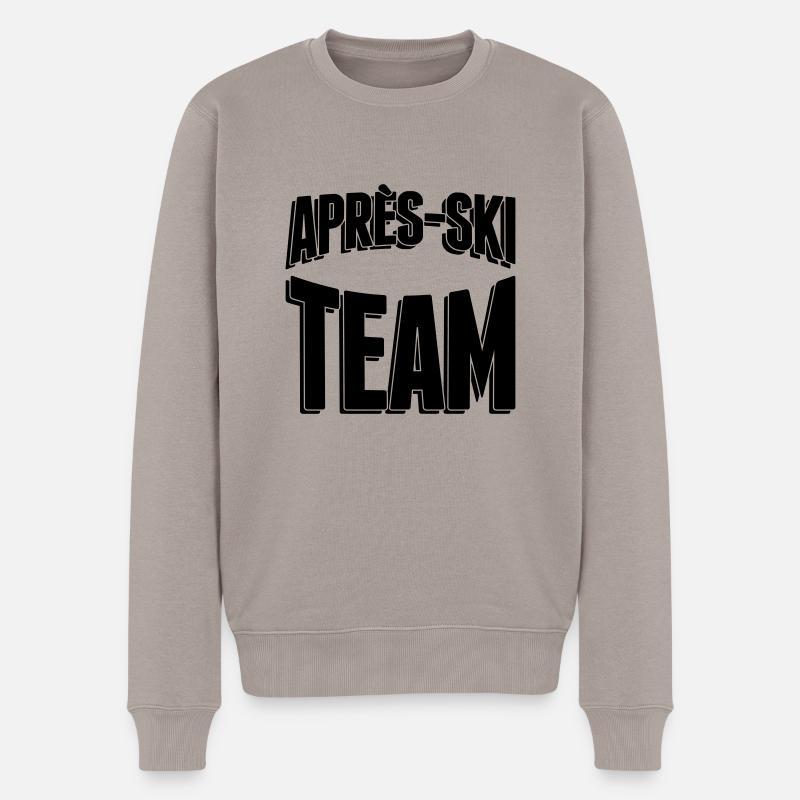 Apres-Ski Team - Männer Premium Bio Pullover - Taupe