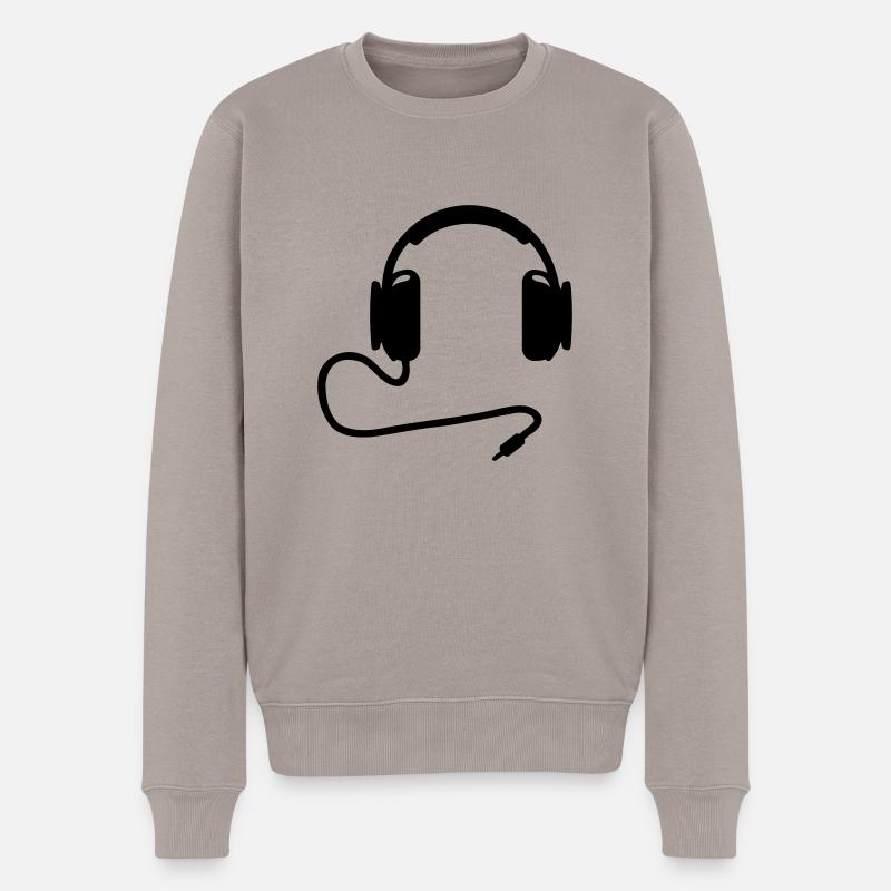 Casque - Pull Premium bio Homme - taupe