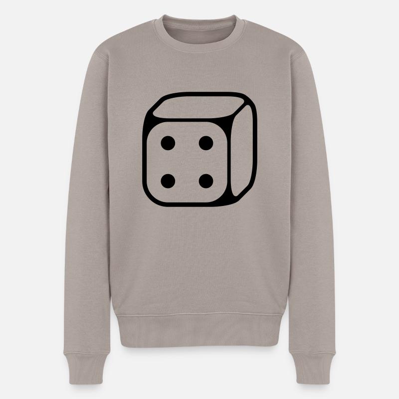 4 cubes (4 / 1C) - Pull Premium bio Homme - taupe