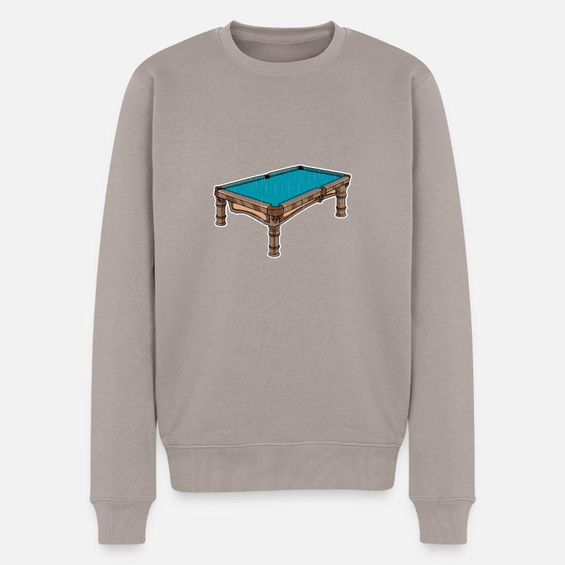 Billard Billardkugeln - Männer Premium Bio Pullover - Taupe