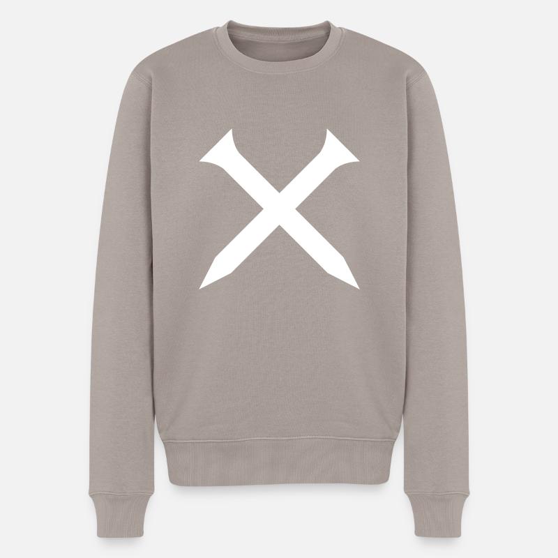 tee de golf - Pull Premium bio Homme - taupe