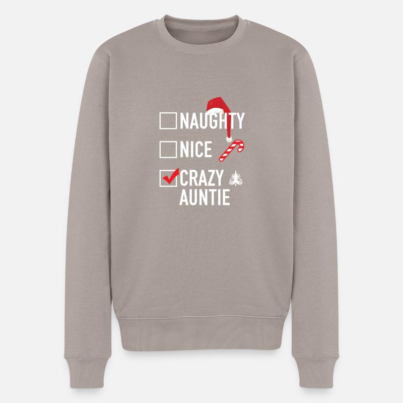 Ugly Christmas - Männer Premium Bio Pullover - Taupe