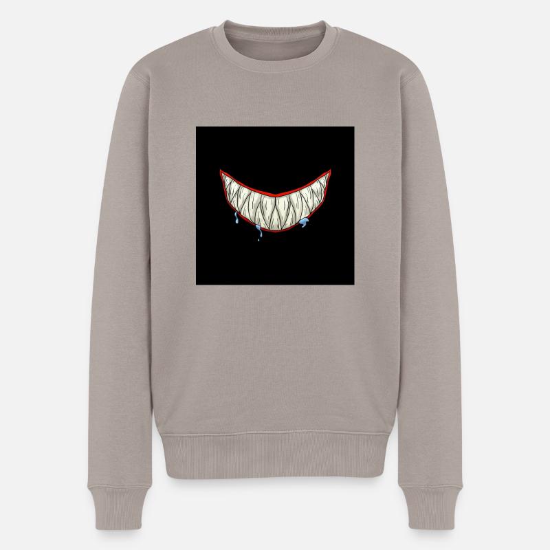 Masque de requin masque de morsure de requin drôle - Pull Premium bio Homme - taupe