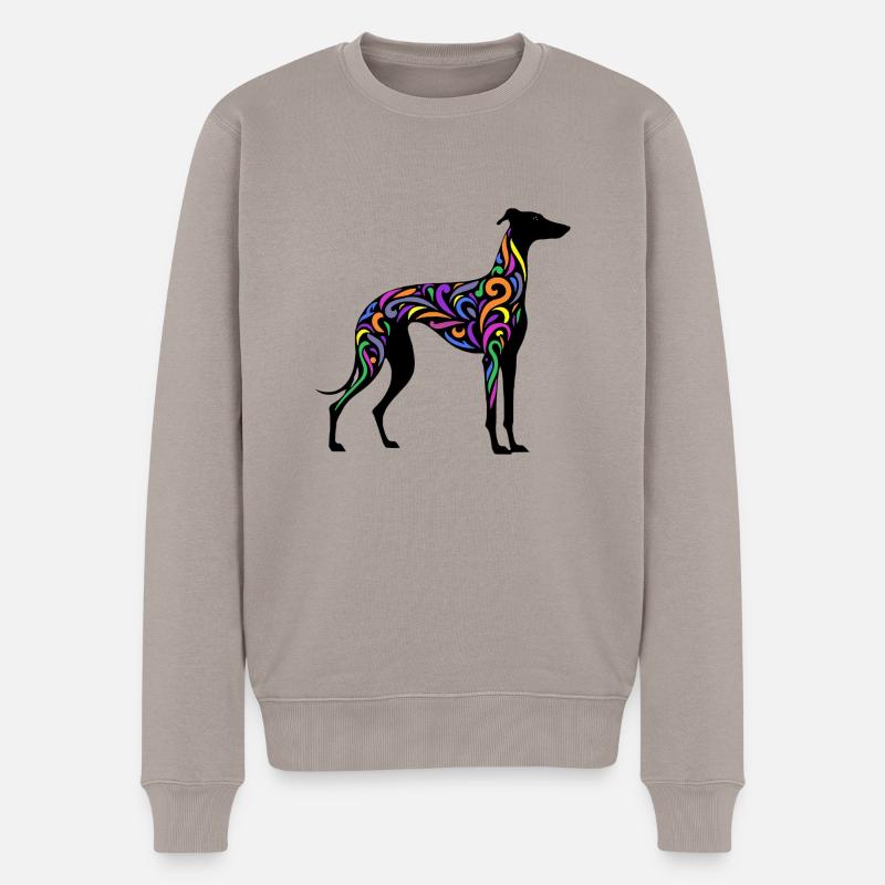Rainbow Galgo - 20250605 - Männer Premium Bio Pullover - Taupe
