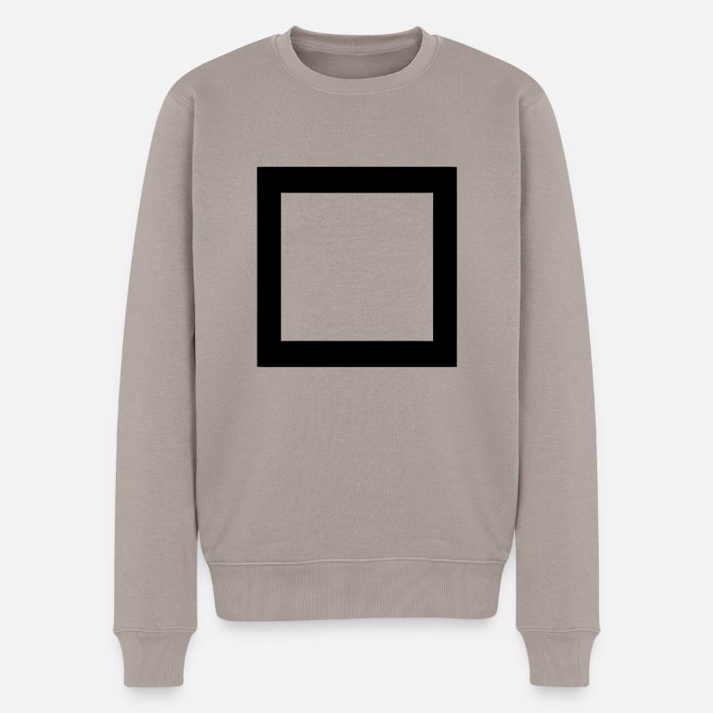 Rectangle - Pull Premium bio Homme - taupe