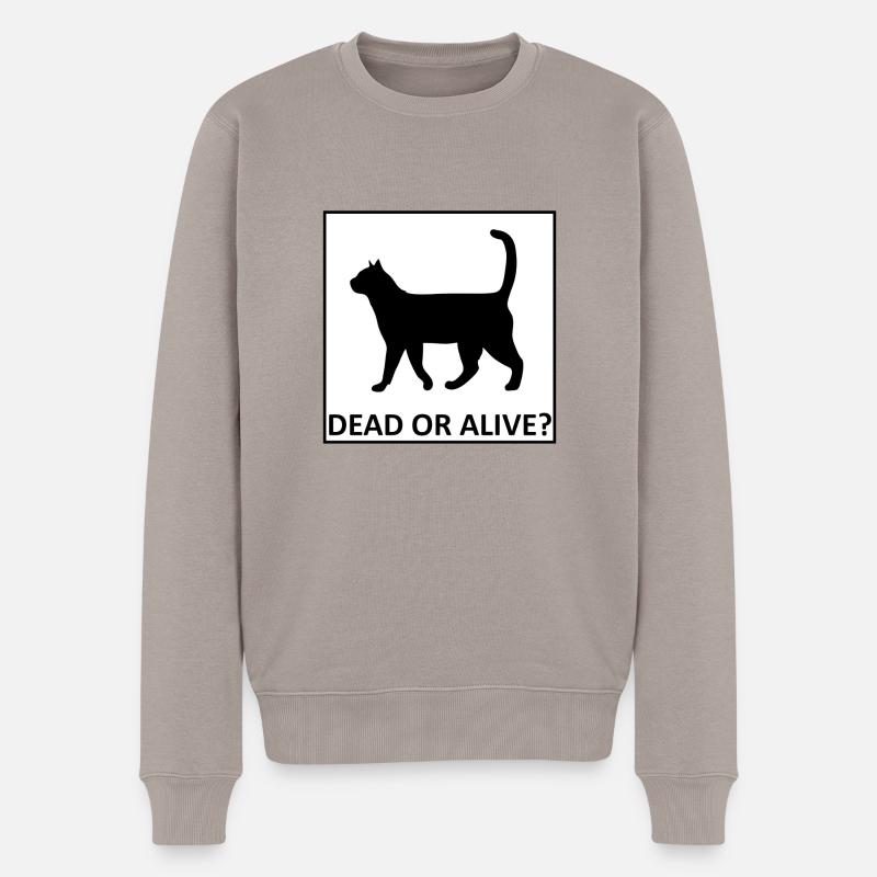 Le chat de Schrödinger - Pull Premium bio Homme - taupe
