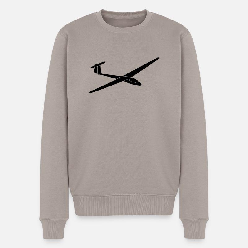 Segelflugzeug Bölkow Phöbus C - Männer Premium Bio Pullover - Taupe
