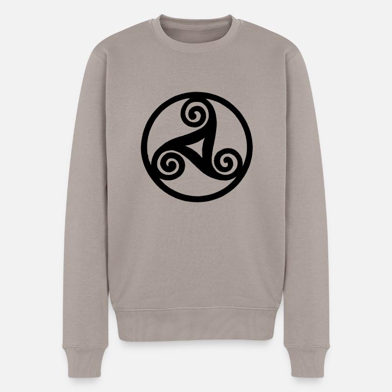 Celte - Pull Premium bio Homme - taupe