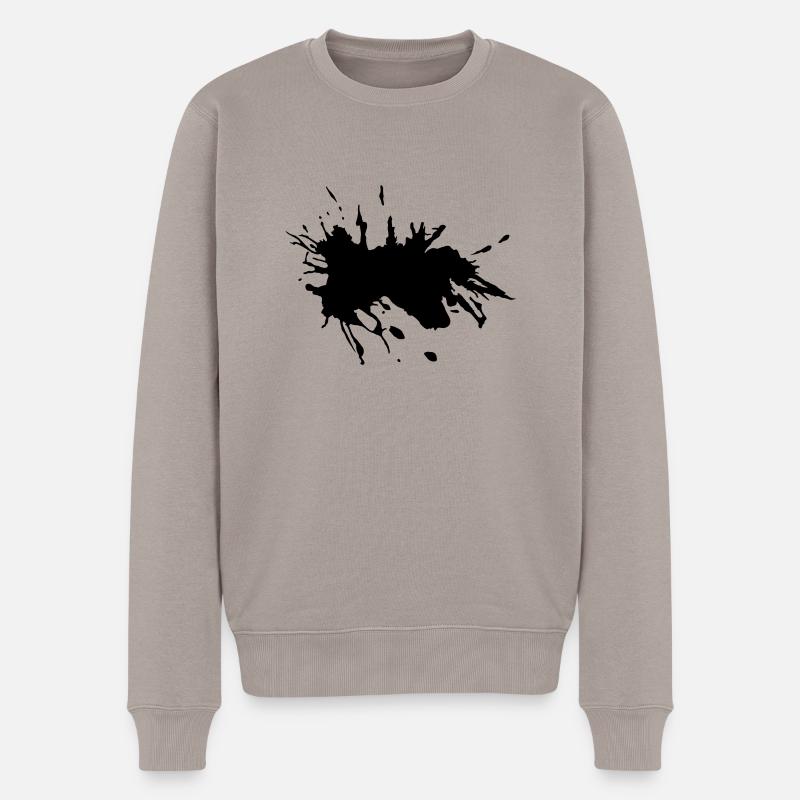 splash - Männer Premium Bio Pullover - Taupe