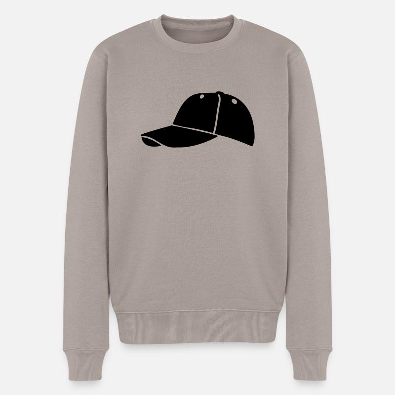 Baseballcap - Männer Premium Bio Pullover - Taupe