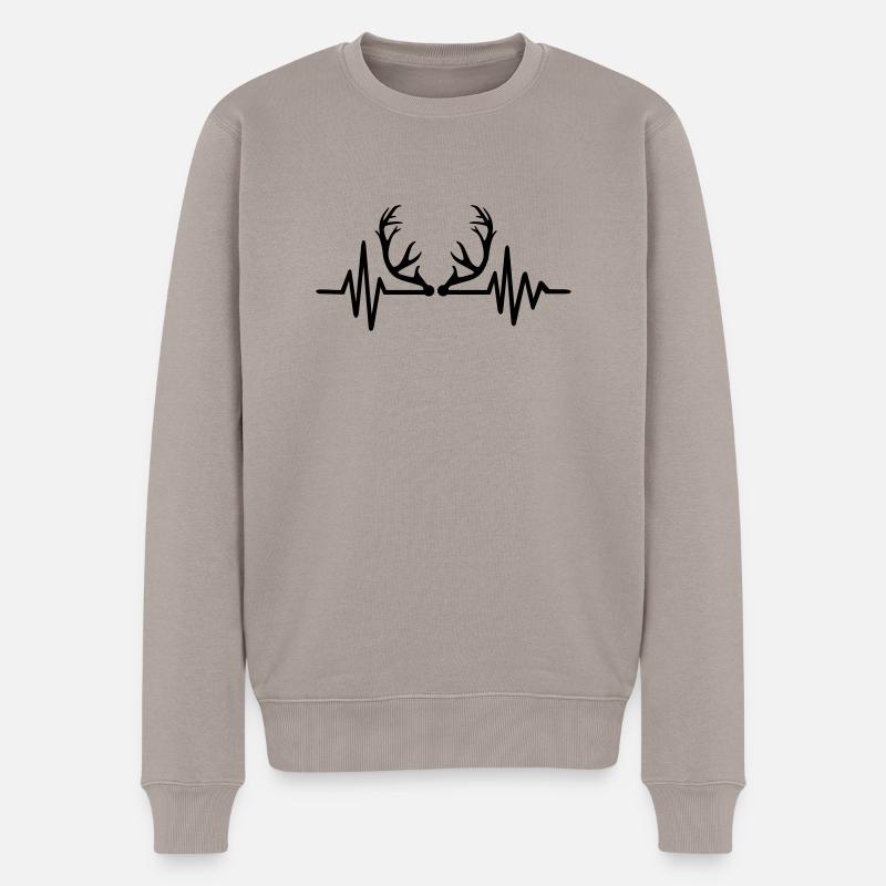 Bois - Pull Premium bio Homme - taupe