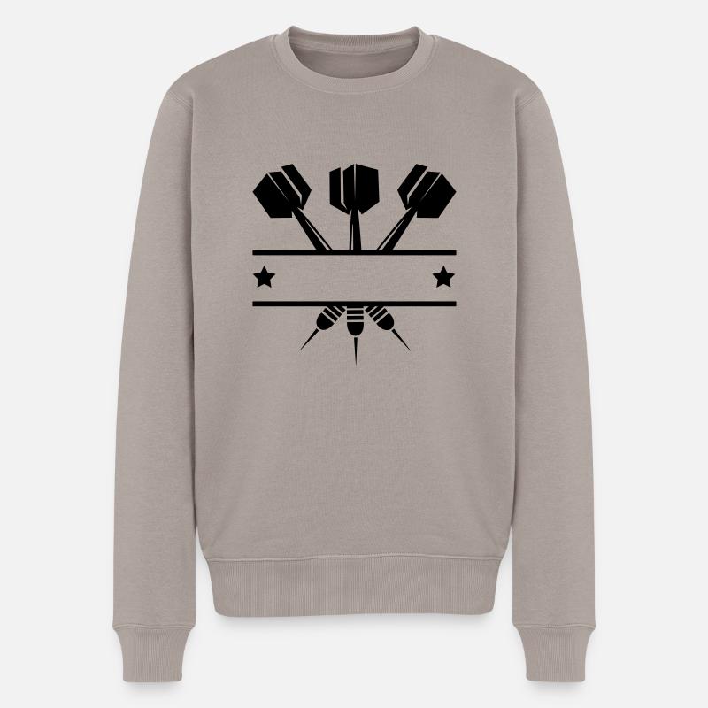 dart_pfeile_1 - Pull Premium bio Homme - taupe