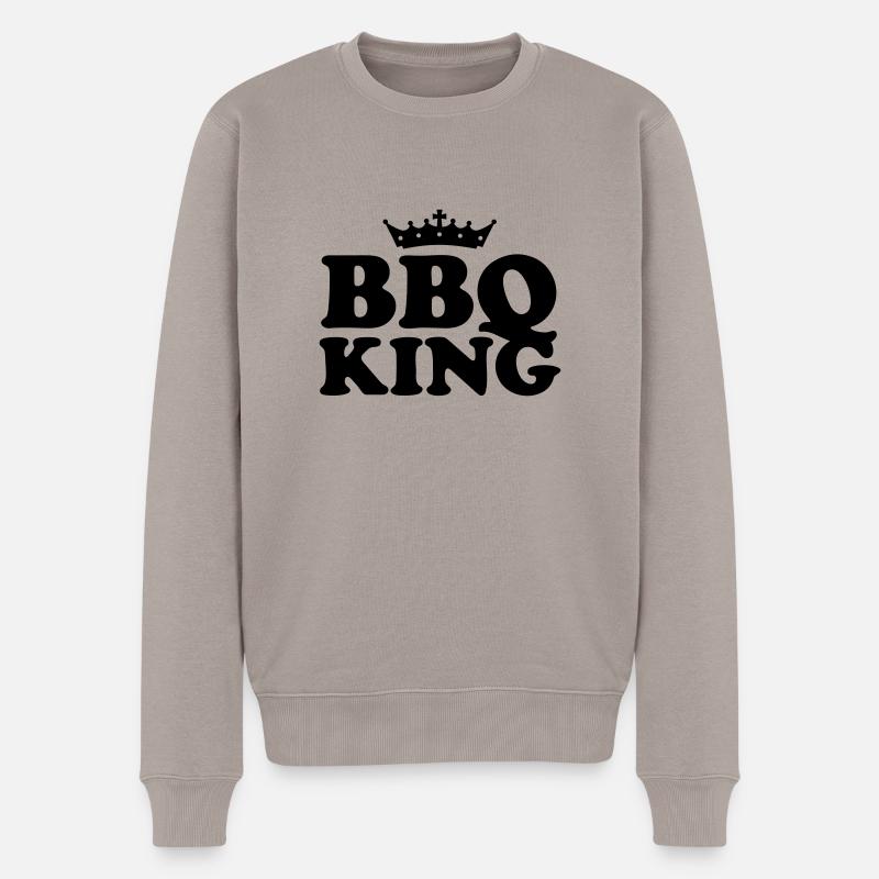 bbq king FR - Pull Premium bio Homme - taupe