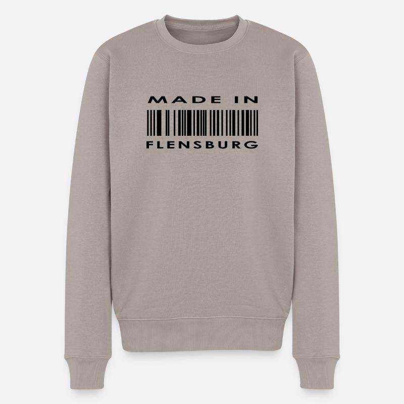 Flensburg - Männer Premium Bio Pullover - Taupe