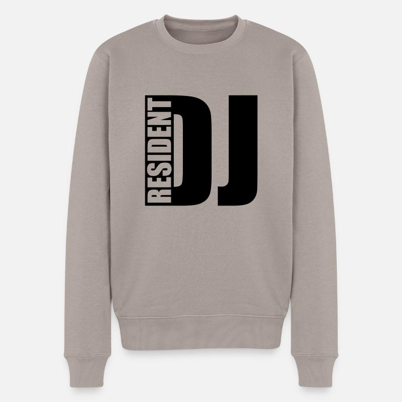 DJ - Männer Premium Bio Pullover - Taupe