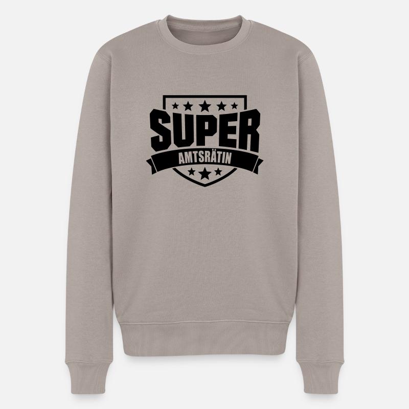 Super Amtsrätin - Männer Premium Bio Pullover - Taupe