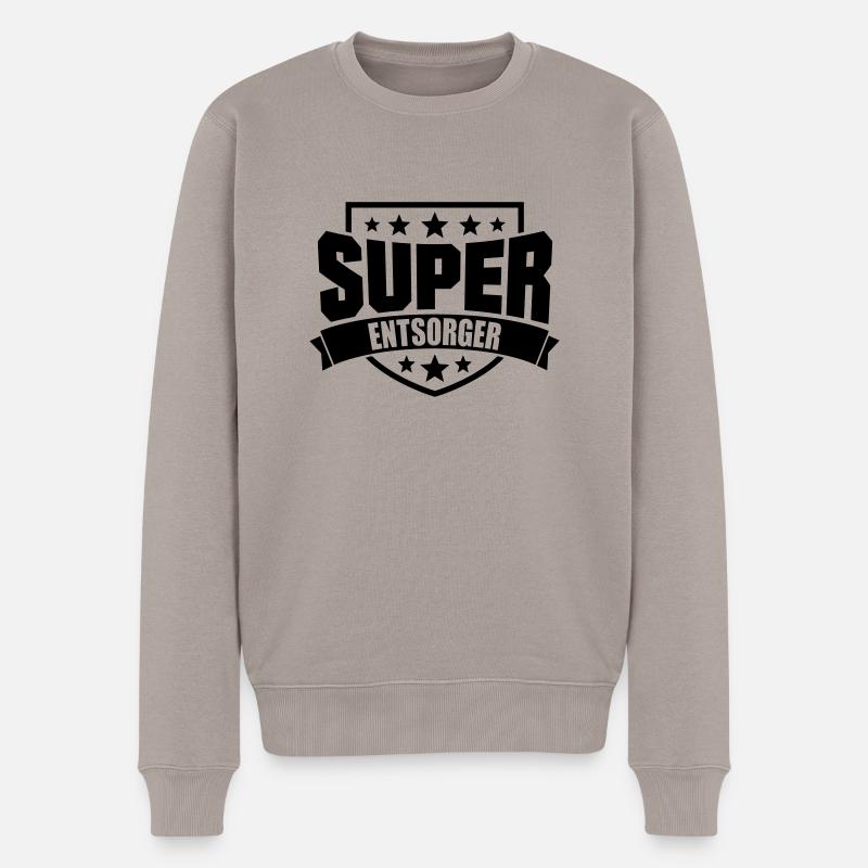 Super Entsorger - Männer Premium Bio Pullover - Taupe