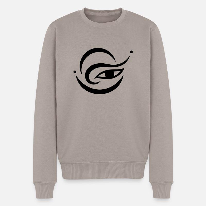 Œil-Harmonie 2 (monochrome) - Pull Premium bio Homme - taupe