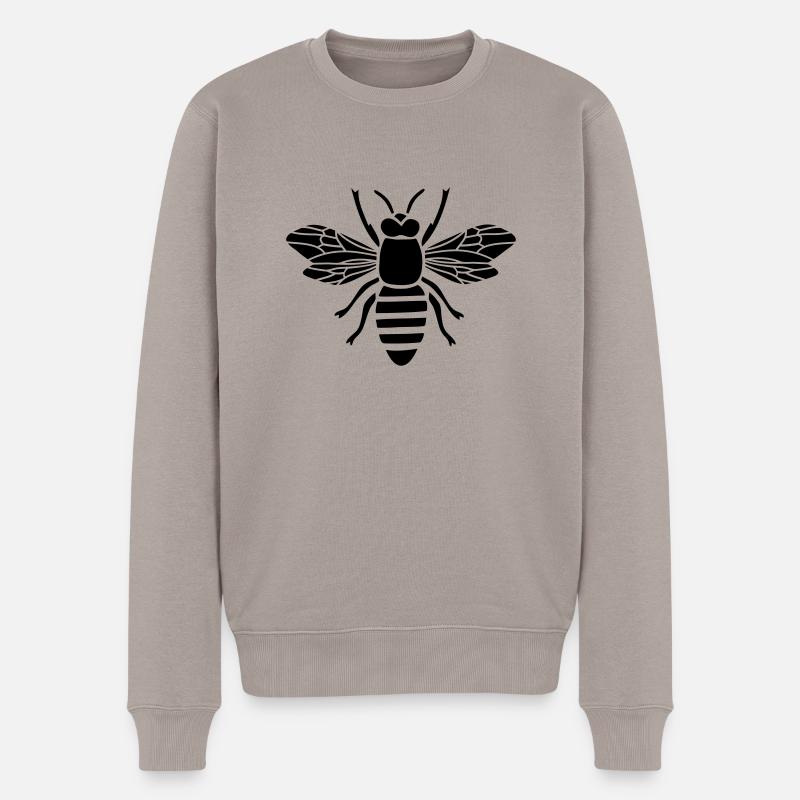 Abeille guêpe Bourdon Hornet - Pull Premium bio Homme - taupe
