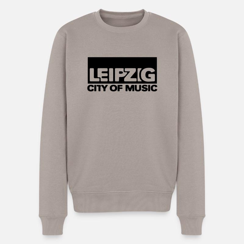 Leipzig - Cité de la Musique - Pull Premium bio Homme - taupe