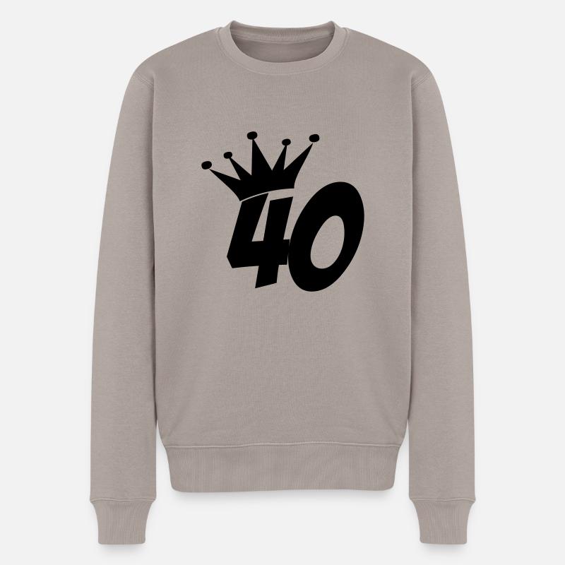 40 - Pull Premium bio Homme - taupe
