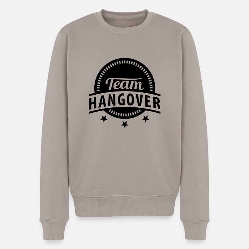 team_hangover_f1 - Männer Premium Bio Pullover - Taupe