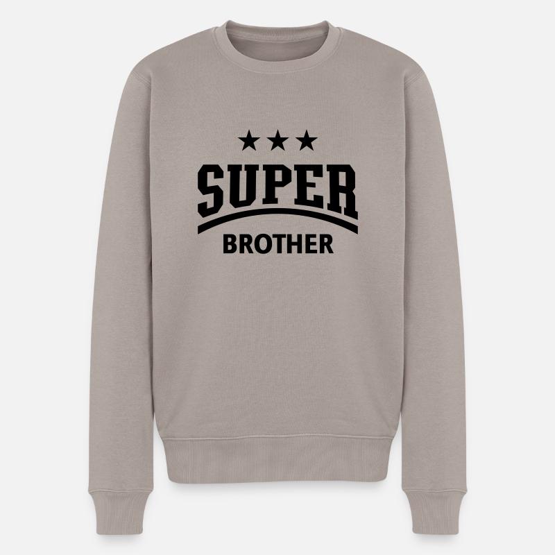Super Brother - Männer Premium Bio Pullover - Taupe
