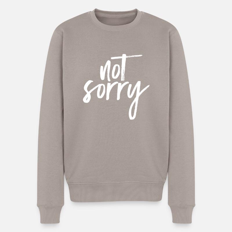 Not Sorry - Pull Premium bio Homme - taupe