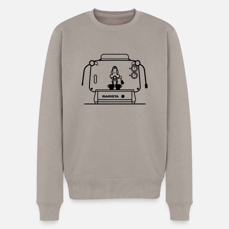 Barista Faema E61 - Männer Premium Bio Pullover - Taupe