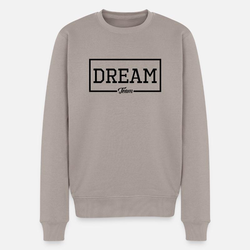 Dream Team - Männer Premium Bio Pullover - Taupe