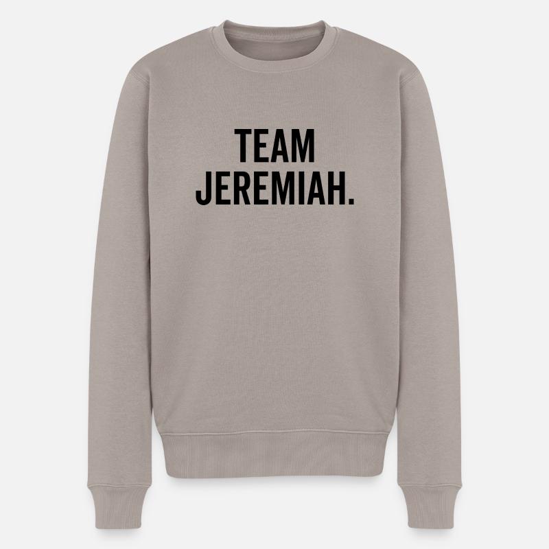 Team Jeremiah - Männer Premium Bio Pullover - Taupe