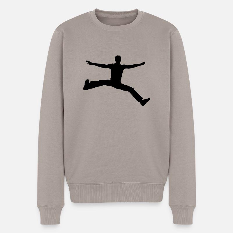 springendermannf1 - Pull Premium bio Homme - taupe