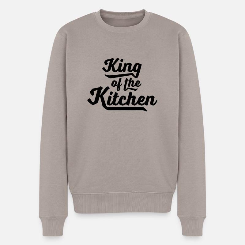 Kochen - Männer Premium Bio Pullover - Taupe